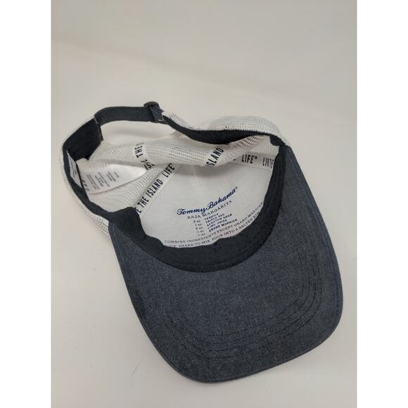 Tommy Bahama Slideback Mesh Back Hat Gray & White Embroidered Logo One Size - Picture 8 of 11